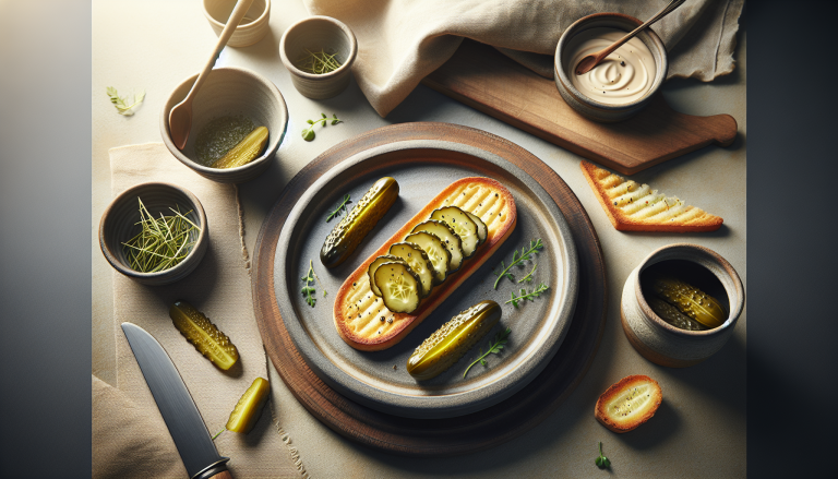 Gourmet Pickle and Herb Tartine