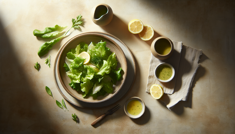 Gourmet Lettuce and Herb Salad with Lemon Vinaigrette