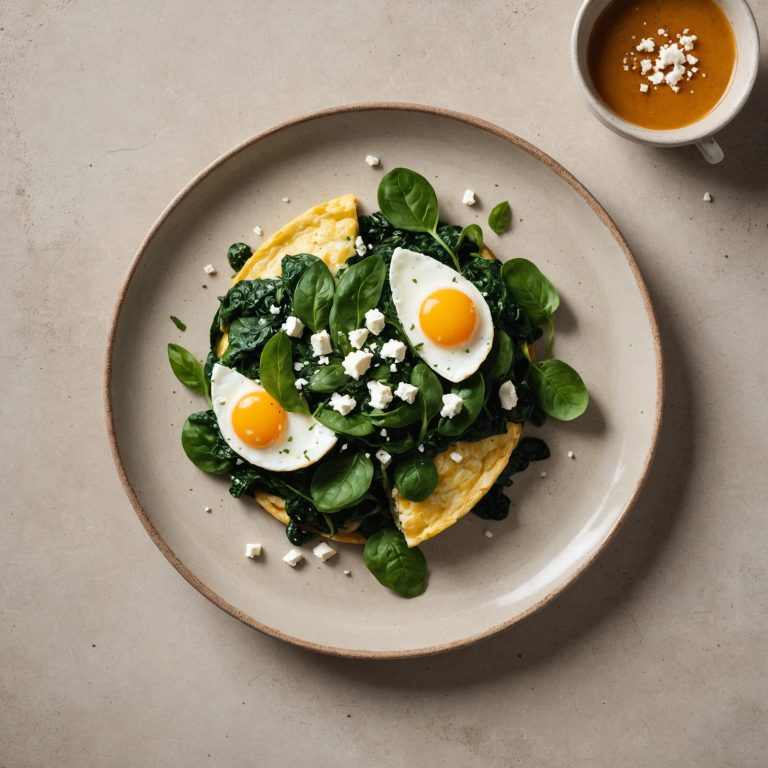 Spinach and Feta Omelette