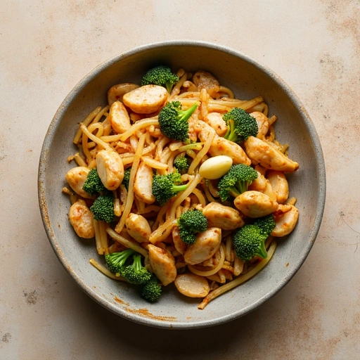 Garlic Scape and Chicken Stir Fry