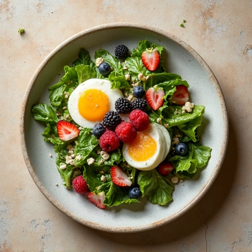 Lettuce and Berry Breakfast Salad