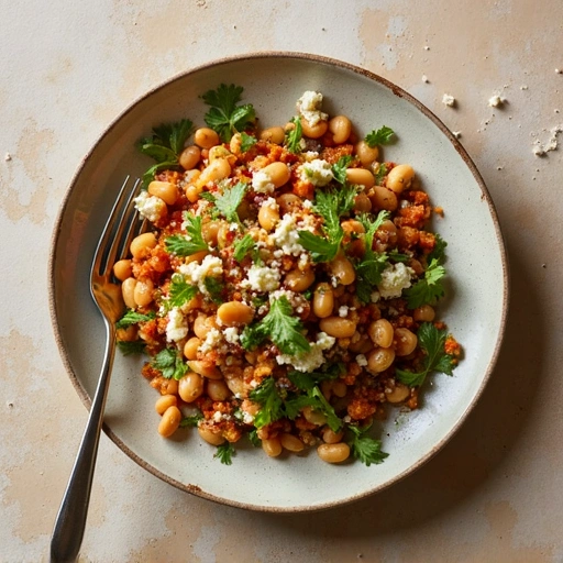 Indian Spiced Bean and Feta Salad