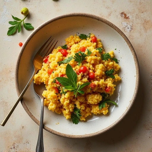 Parsley and Tomato Scramble