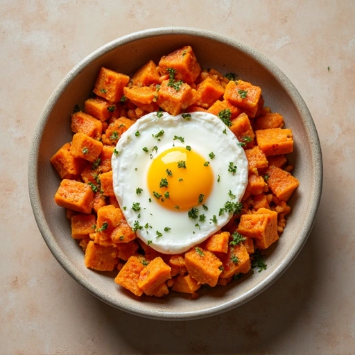 Sweet Potato Hash with Eggs