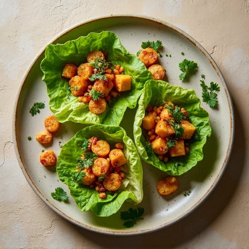 Indian-Spiced Turnip and Potato Lettuce Wraps