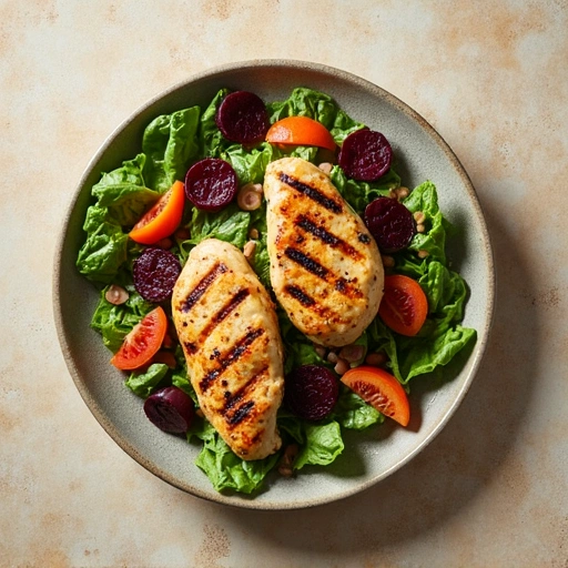 Grilled Chicken and Beet Salad