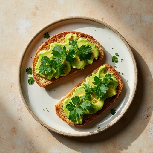 Parsley and Avocado Toast