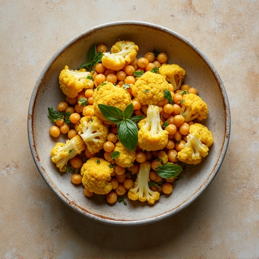 Curried Cauliflower and Chickpea Bowl