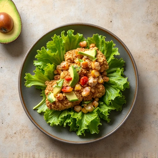 Avocado and Lettuce Chicken Wrap