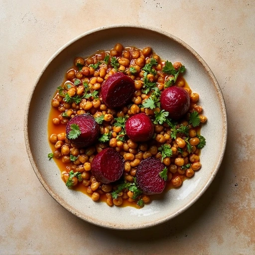 Beetroot and Lentil Curry