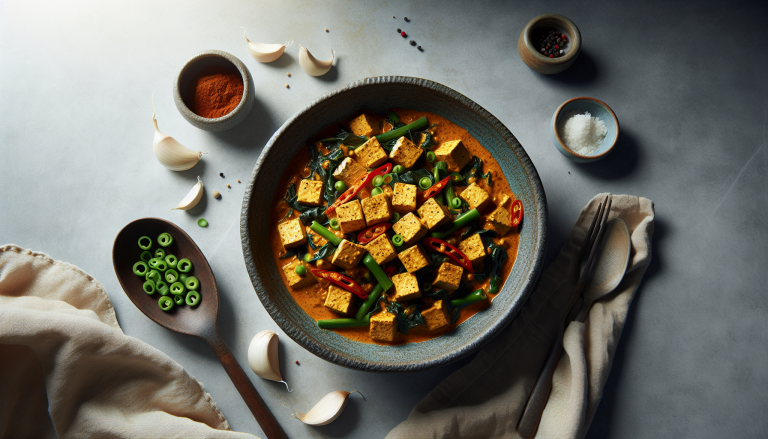 Spicy Tofu and Garlic Scape Curry
