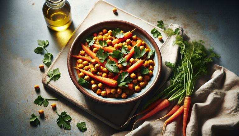 Carrot Top and Chickpea Curry