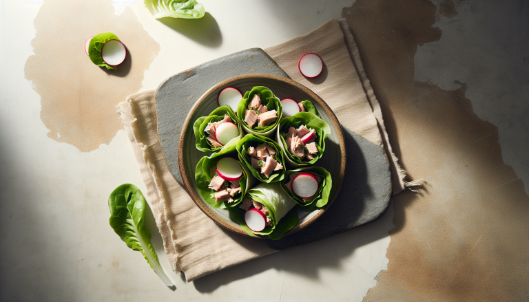 Radish and Tuna Lettuce Wraps