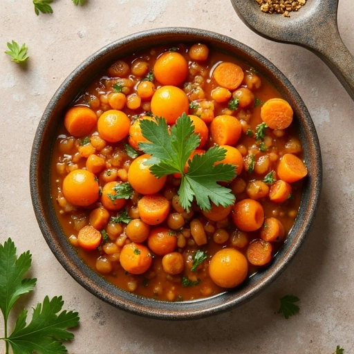 Indian Spiced Lentil and Carrot Stew