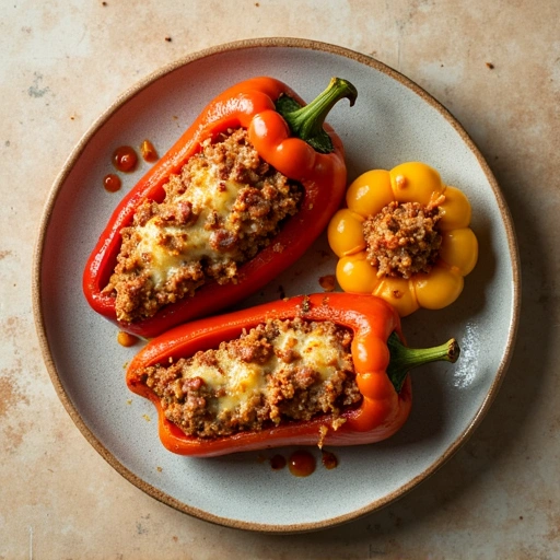 Stuffed Bell Peppers with Squash
