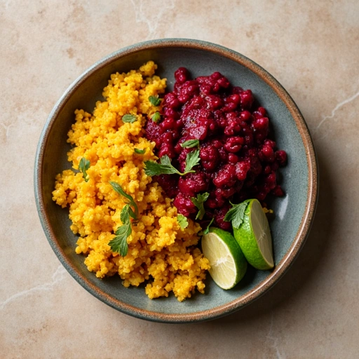 Beet Top and Lentil Dal