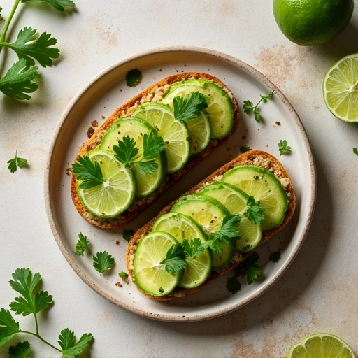 Cilantro Lime Avocado Toast