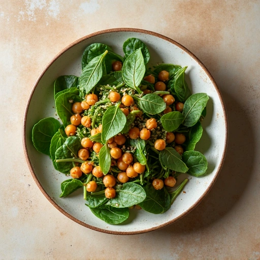 Spinach and Chickpea Salad
