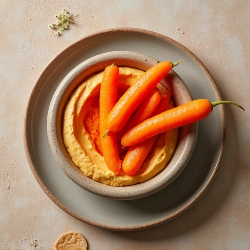 Carrot Sticks with Hummus