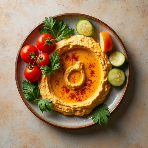 Spicy Hummus with Veggies