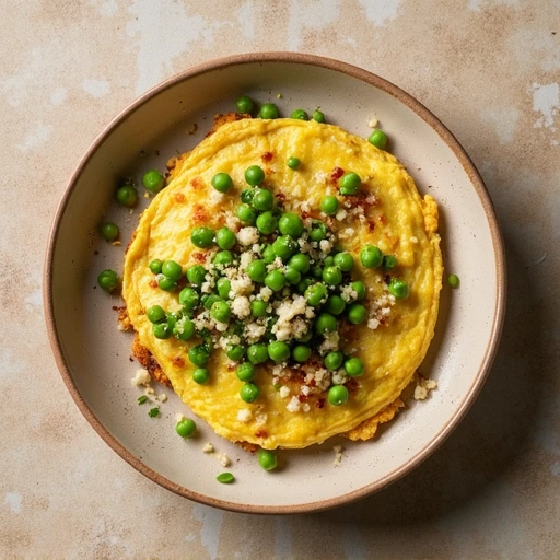 Pea and Feta Omelette