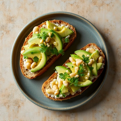 Avocado and Bean Toast