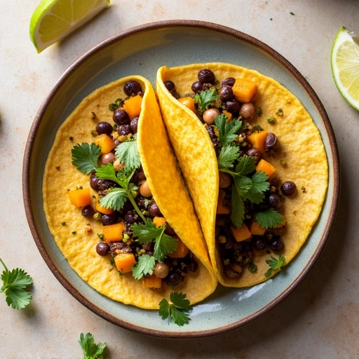 Squash and Black Bean Tacos