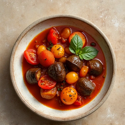 Spicy Eggplant and Tomato Stew