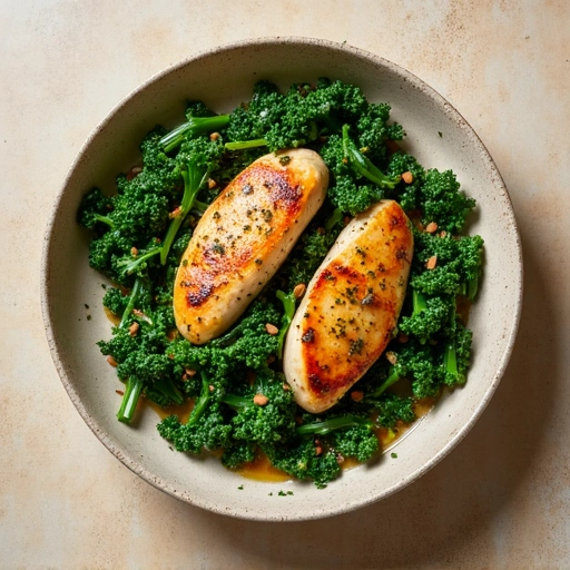 Herb-infused Chicken and Kale Sauté