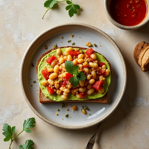 Spicy Bean and Avocado Toast