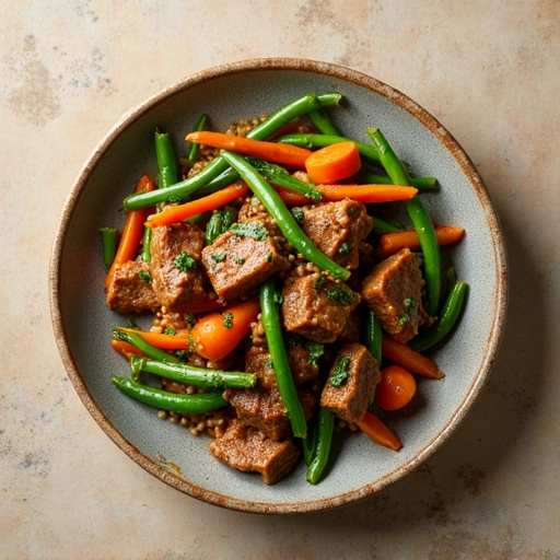 Beef Stir-Fry with Green Beans and Carrots