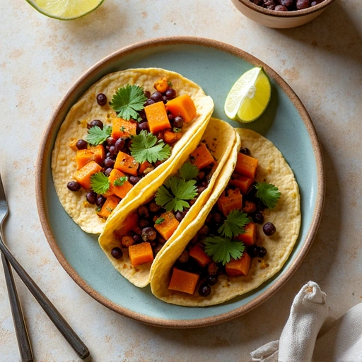 Butternut Squash and Black Bean Tacos