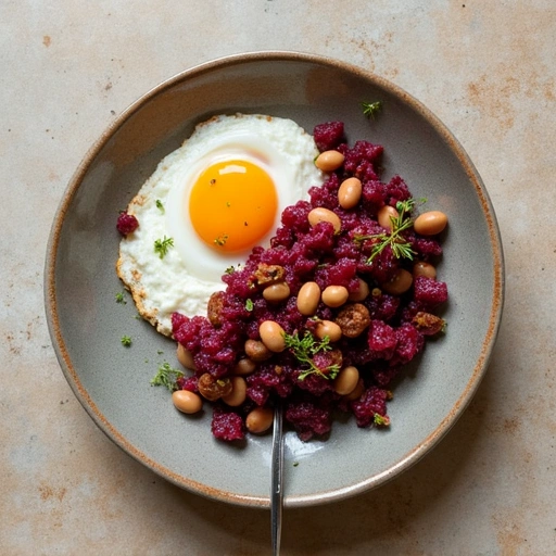 Beet and Bean Breakfast Bowl