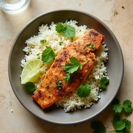 Baked Fish with Cilantro Lime Rice