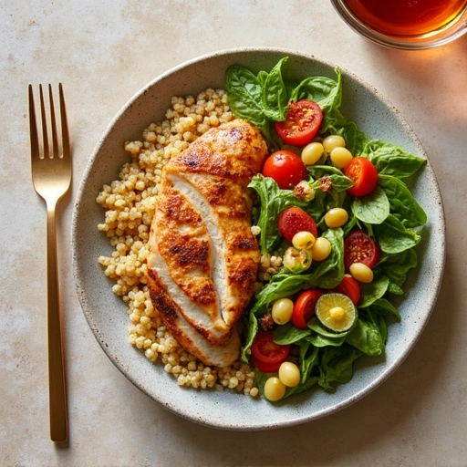 Grilled Chicken and Veggie Quinoa Bowl