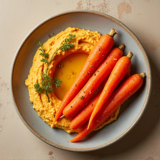 Carrot Sticks with Hummus