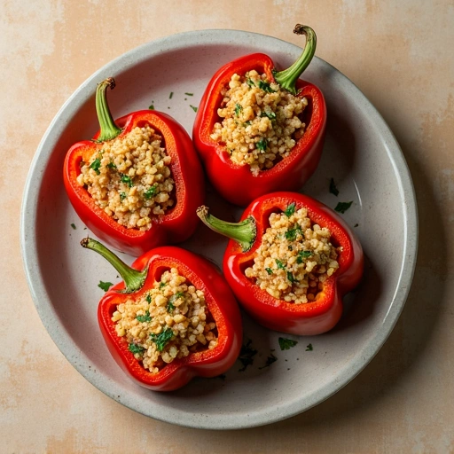 Stuffed Bell Peppers with Quinoa and Turkey