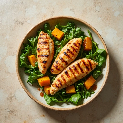 Grilled Chicken and Squash Salad