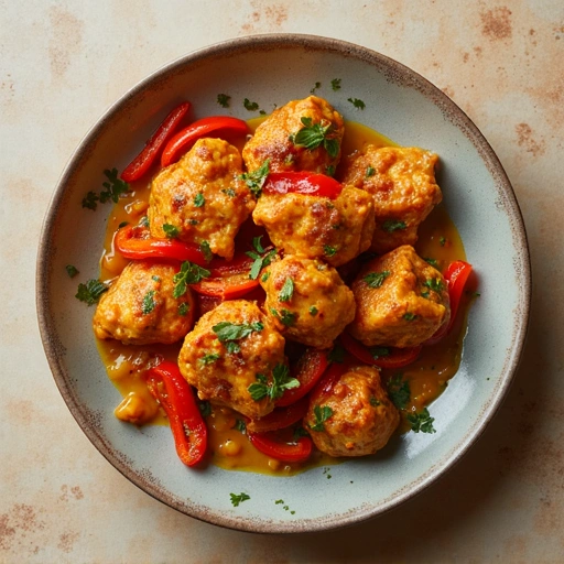 Indian Spiced Chicken with Peppers