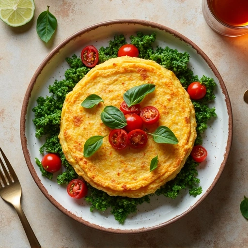 Tomato and Kale Omelette