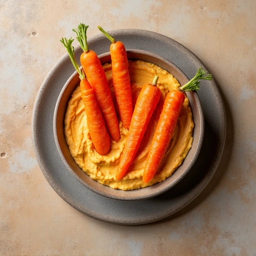Carrot Sticks with Hummus