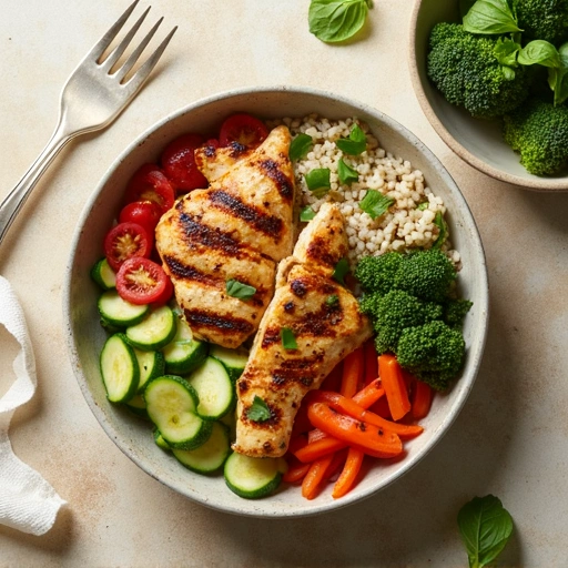 Grilled Chicken and Veggie Bowl