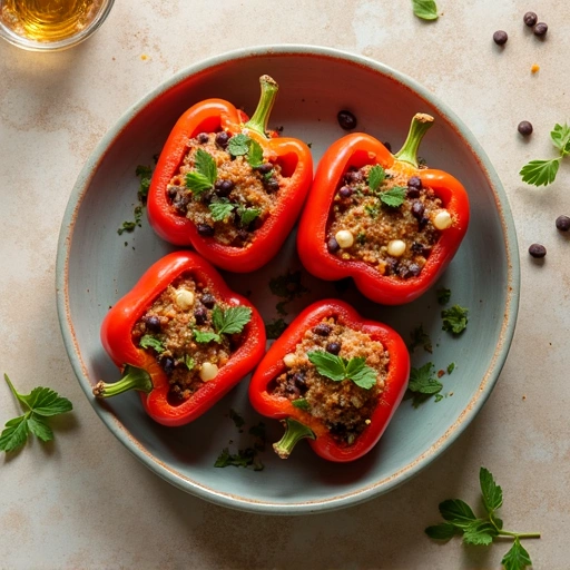 Stuffed Bell Peppers with Black Beans