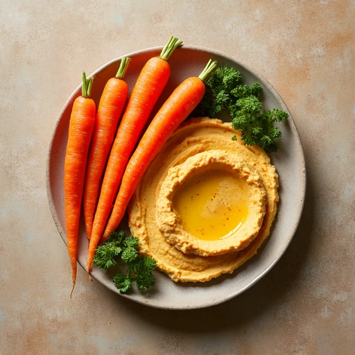 Carrot and Hummus Platter