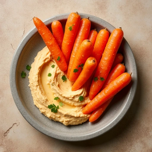Carrot Sticks with Hummus