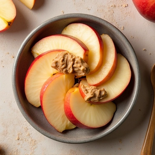 Apple Slices with Almond Butter