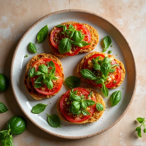 Gourmet Green Tomato Bruschetta