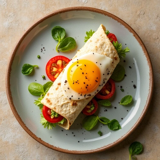Egg and Veggie Breakfast Wrap