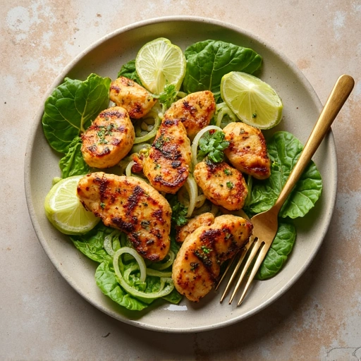 Grilled Chicken and Napa Cabbage Salad