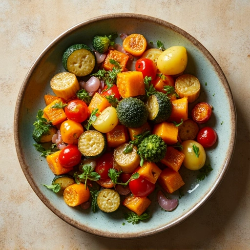 Roasted Vegetable Medley with Herbed Vinaigrette
